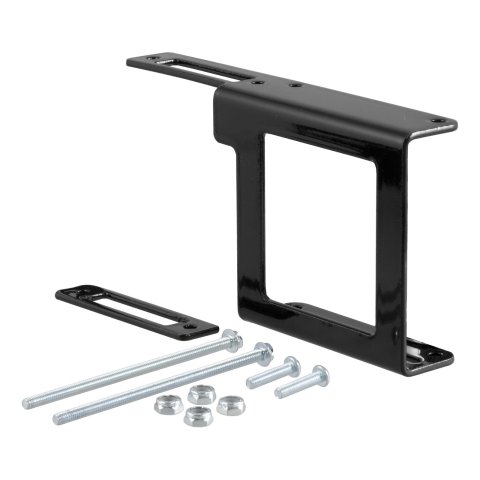 CURT Trailer Wire Connector Brackets 58001 Bracket, Type, Steel, Black, Designed for 2 in. Square Tube Receiver Hitch, Each