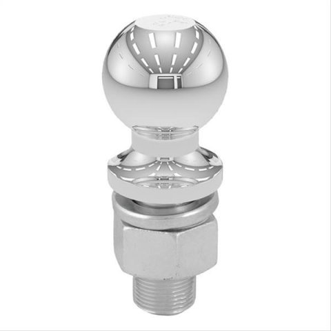 CURT Hitch Balls 40008 Ball, 2 5/16 in. Diameter, 20,000 lbs. Rating, Steel, Chrome, 1.250 in. Shank Diameter, Each