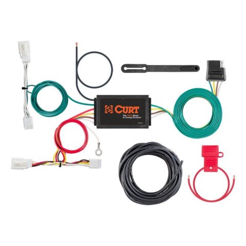 CURT Custom Wiring Connector Harnesses for 2013-2021 ES300H, 2013-2018 ES350 - 56430 Trailer Harness, Main Type, 4-Way Flat, Lexus, Each