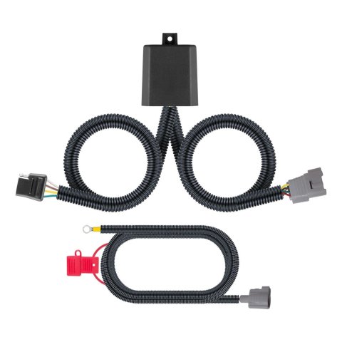 Curt Manufacturing - Trailer Wiring Harnesses for 2001-2002 TUNDRA 56438 Connector Kit, Custom Connector (4-Way Flat Output, OEM Tow Package Required)