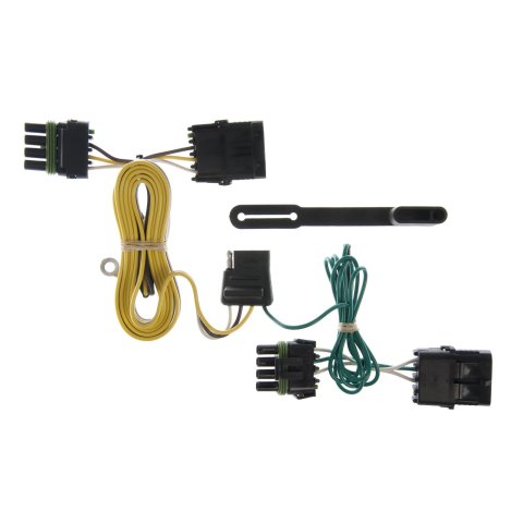 CURT Custom Wiring Connector Harnesses for 1991-1997 WRANGLER - 55356 Vehicle Towing Harness Adapter, T-Connector, 2-Wire System, Jeep, Each