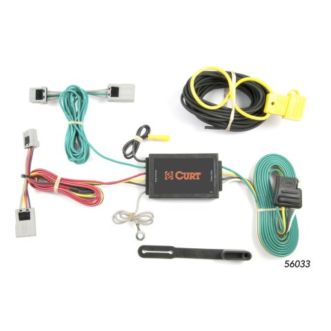 CURT Custom Wiring Connector Harnesses 56033 Vehicle Towing Harness Adapter, 4-Way Flat, for Nissan, Each