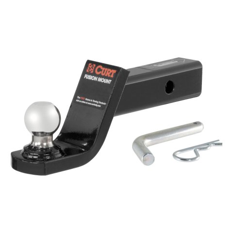 CURT Fusion Mount Ball Mounts 45151 Receiver Hitch Mount, Mount, 4 in. Drop, 1 7/8 in. Ball, Each