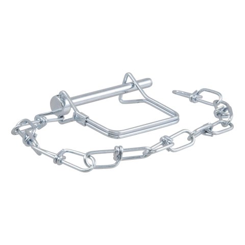 CURT Coupler Safety Pins 25012 Trailer Pin, 1/4 in. Diameter, Steel, Zinc Finish, Each