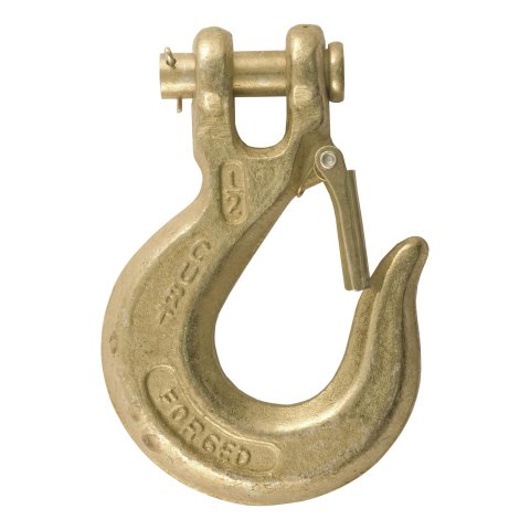 CURT Safety Chain Hooks 81980 Chain, Clevis Grab Hook, 1/2 in., 48,000 lb. Workload, Zinc, Each