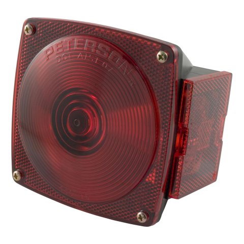 CURT Combination Trailer Lights 53440 Light, Taillight, Red, Stop, Tail, Turn, Rear/Side Reflector, Side Marker, Each