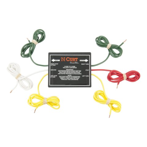 CURT 2 to 3 Powered Converter Modules 56196 Converter, Vehicle Towing Harness, 2-Wire 3-Wire, Each