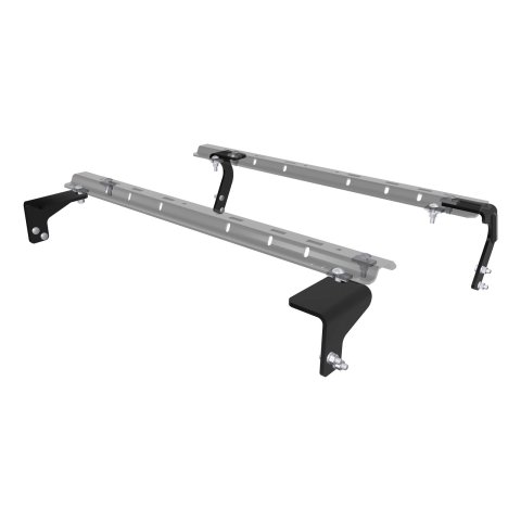 CURT Semi-Custom Fifth Wheel Brackets for 2011-2021 1500, 2019-2024 1500 CLASSIC, 2009-2010 RAM - 16306 Mounting Brackets, Semi-Custom, Steel, Black Powdercoat, Dodge, Ram, Kit