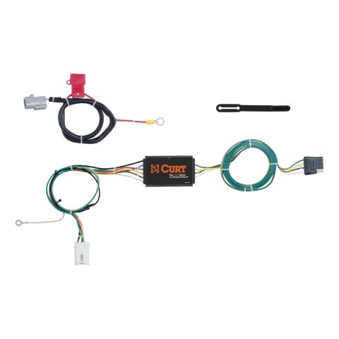 CURT Custom Wiring Connector Harnesses for 2018-2024 ECLIPSE CROSS, 2016-2020 OUTLANDER - 56296 Adapter, Vehicle Towing Harness, 3 to 2 Powered Converter, Mitsubishi, Kit