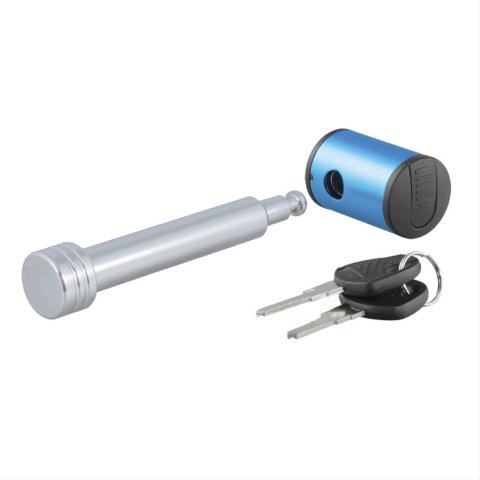CURT Receiver Locks 23504 Hitch Lock, Stainless Steel Pin, Aluminum Lock, 5/8 in. Diameter, 2-2.5 in. Receiver, Two Keys, Each