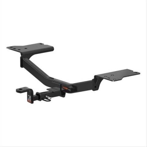 CURT Class 1 Receiver Hitch 114583 Hitch, I,1 1/4 in. Receiver, Square Tube Welded, Black Powdercoated, with Old-Style Ball Mount, Chevrolet, Cruze, Each