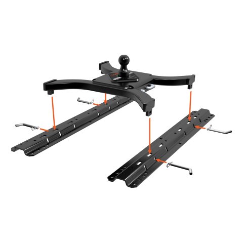 CURT Spyder Gooseneck Hitches 16085 Hitch, Carbide, Bed Mount, 2 5/16 in. Ball, Each