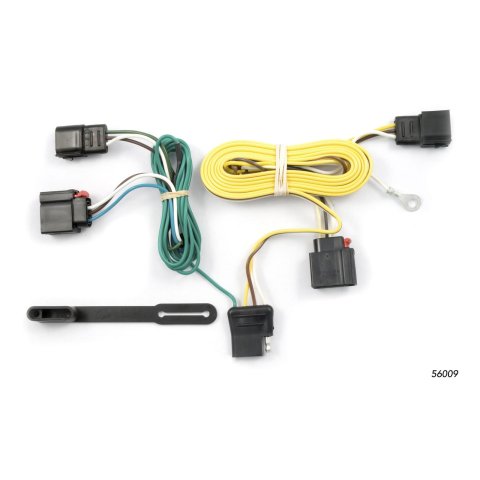 CURT Custom Wiring Connector Harnesses for 2007-2013 GRAND CHEROKEE - 56009 Vehicle Towing Harness Adapter, T-Connector, 2-Wire System, Jeep, Each
