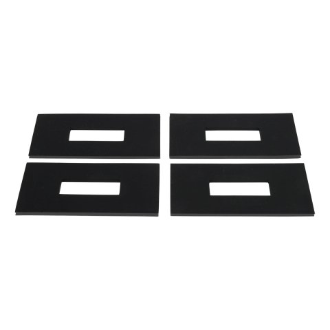 CURT Sound Dampening Pads 16900 Fifth Wheel Hitch Replacement Components, Trailer Hitch, Fifth Wheel Pads, Set of 4
