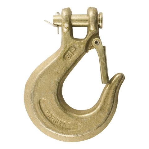 CURT Safety Chain Hooks 81970 Chain, Clevis Grab Hook, 7/16 in., 40,000 lb. Workload, Zinc, Each