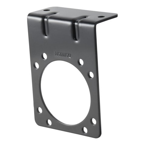 CURT Connector Brackets 58510 Vehicle Towing Harness Adapter Mounting Bracket, Bracket, 14 Gauge Steel, Black, 7 Pole, Car End, Each