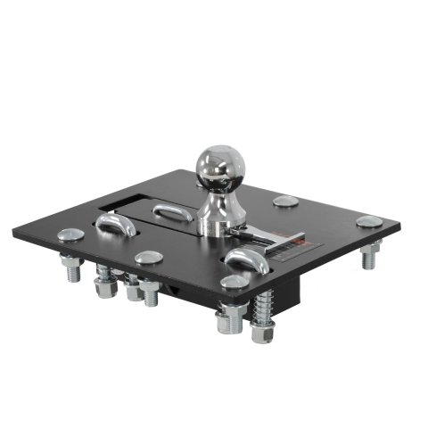 CURT Gooseneck Folding Ball Hitches 61052 Hitches, Ball, Steel, Chrome, 2-5/16 in. Ball, 30,000 GTW, Universal, Each
