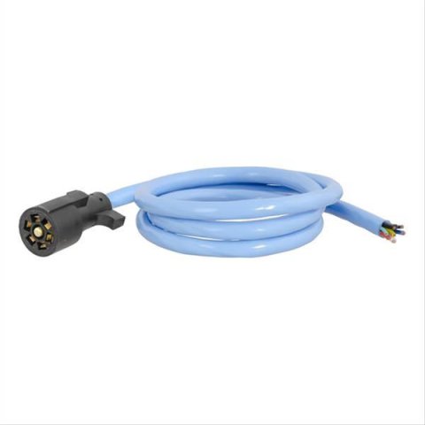 Curt Manufacturing Trailer Wiring Harnesses 56612 CURT Cold-Weather Replacement 7-Way RV Blade Harness - Replaces a trailer-end 7-way RV blade plug Soft casin