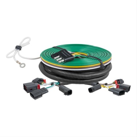 CURT Custom Towed-Vehicle RV Wiring Harnesses for 2014-2021 GRAND CHEROKEE, 2022 CHEROKEE WK - 58907 HARNESS JEEP 2014 2015