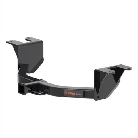 CURT Class 3 Receiver Hitch 13393 Hitch, Rear, 3, 2 in. Square, Square Tube Welded, Black Powdercoated, Chevy, GMC, Each