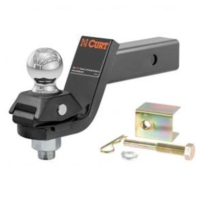 Curt Manufacturing Receiver Hitch Ball Mounts 45143 Trailer Ball, RockerBall Cushion with 2" (2" Shank, 7,500 lbs., 3" Drop)
