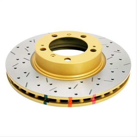 DBA HD Series 4000XS Brake Rotors for 1997-2010 911, 2001-2010 BOXSTER, 2006-2008 CAYMAN - DBA42394XS Disc Rotor, Cross-Drilled, Slotted, 4000 XS Series, Uni-Directional, Porsche, Front, Each