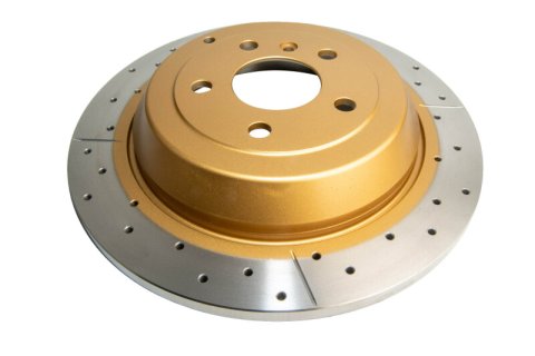 Disc Brakes Australia USA LLC Brake Rotors DBA2253X Street Gold Cross-drilled/slotted SLD[ Mercedes M Class 05-> R ]