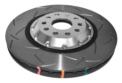 Disc Brakes Australia USA LLC Brake Rotors DBA52808V2SLVS 5000 Fully Assembled 2-piece Clear Hat T3 Slot KP [ VW Golf R32 04-> F ]