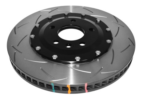 Disc Brakes Australia USA LLC Brake Rotors DBA52908BLKRS 5000 Assembled 2-piece Black Hat T3 Slot Right Hand 60CV [ Lotus Exige Series 2 V6 13-15 F ]