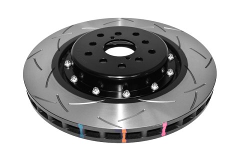 Disc Brakes Australia USA LLC Brake Rotors DBA53050BLKS-10 5000 Fully Assembled 2-piece Black Hat T3 Slot KP [ Subaru WRX STi (Brembo 6 Pot R Yellow Calipers) 19 Inch Rim 04/17-> F ]