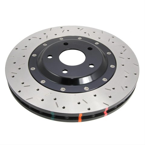 DBA HD Series 5000XS Brake Rotors DBA52604BLKXS Rotor, 5000XS, Vented, Cross-Drilled and Slotted Surface, Iron, Black Painted, Chevy, Pontiac, Front, Each