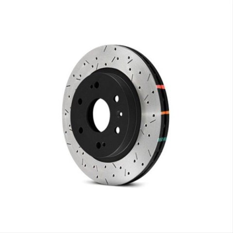 DBA HD Series 4000XS Brake Rotors DBA42760BLKXS Rotor, 4000XS, Vented, Cross-Drilled and Slotted Surface, Iron, Black Painted, Chevy, Front, Each
