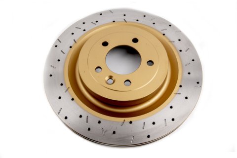 Disc Brakes Australia USA LLC Brake Rotors DBA43091XS 4000 XS Crossdrilled/slotted PP [ Land Rover/Range Rover LG Series L405 13-> & Range Rover Sport LW Series L494 13-> R ]