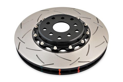 DBA Club Spec 5000 T3 Brake Rotors for 2004-2014 IMPREZA, 2015-2017 WRX, 2015-2016 WRX STI - DBA5654BLKS-10 Rotor, T3, Vented, Slotted Surface, Iron, Black Painted, Subaru, Front, Each
