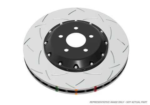 Disc Brakes Australia USA LLC Brake Rotors DBA52592SLVS 5000 Fully Assembled 2-piece SILVER T3 Slotted KP [ Porsche Panamera 11-> F ]