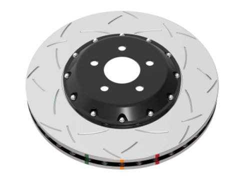 Disc Brakes Australia USA LLC Brake Rotors DBA53940BLKXD 5000 Fully Assembled 2-piece Black Hat XD Crossdrill Dimple KP [ Chev Camaro ZL1 19-> F ]