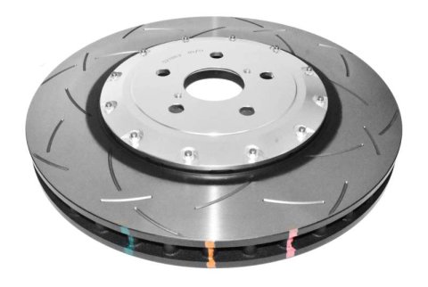 Disc Brakes Australia USA LLC Brake Rotors DBA52788SLVS 5000 Assembled Two Piece CLEAR Anodised T3 Slotted KP [ Lexus GS-F URL10R & RC-F USC10R V8 09/2014-> F ] Flat rings 52632.1S