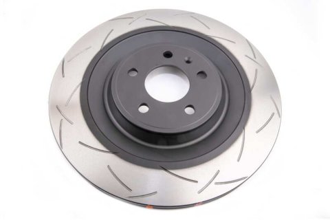 Disc Brakes Australia USA LLC Brake Rotors DBA42599S 4X4 T3 Slotted KP [ Porsche Macan 06/14-> PR Code 2EK 18 Inch Rim Red Calipers R ]