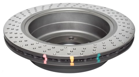 Disc Brakes Australia USA LLC Brake Rotors DBA42483XD 4000 Cross-drill and Dimple KP [ Hyundai Santa-FE SR Sports 15 -> R ]
