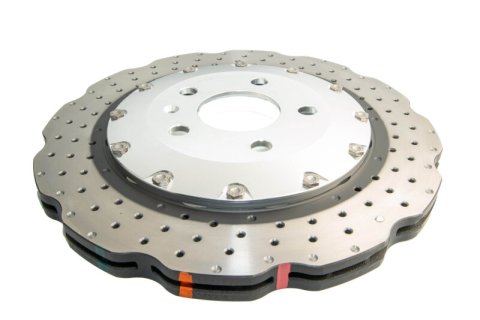 Disc Brakes Australia USA LLC Brake Rotors DBA52841WSLVXD 5000 Fully Assembled 2-piece Clear Anodised Hat Cross Drilled/Dimpled WAVE KP [ Audi RS4-RS5 R ] DBA52835.1WXD rings