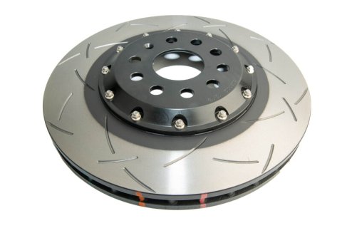 Disc Brakes Australia USA LLC Brake Rotors DBA52830BLKS 5000 Fully Assembled 2-piece Black Hat T3 Slot KP [ VW GOLF 'R' MK 7, SKODA VRS MY16, F ]