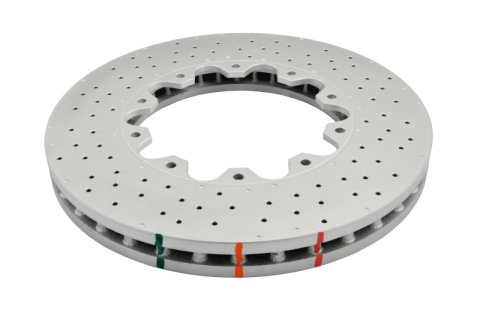 Disc Brakes Australia USA LLC Brake Rotors DBA52690.1XD 5000 Rotor 88 Hole Crossdrill/32 Dimples - KP [Mercedes C63 2011> Brembo OE Replacement] 6mm Nuts included