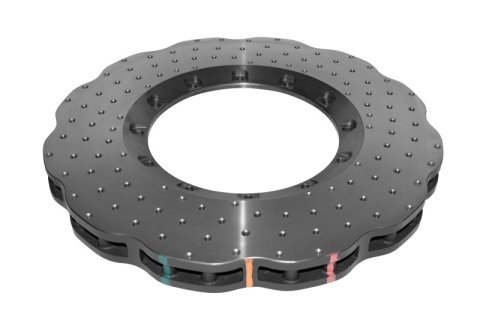 Disc Brakes Australia USA LLC Brake Rotors DBA52808.1WV2XD 5000 Rotor Cross Drilled/Dimpled 345mm x 30mm WAVE KP [ VW Golf Mk: 5&6 F ] NAS Nuts Included