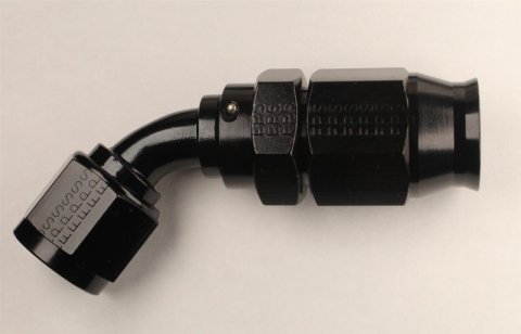 Fragola Performance Systems Race-Rite Reusable PTFE Hose Ends 2506012 Ends, Race-Rite, PTFE, -12 AN, Swivel, 60 Degree, Female Threads, Aluminum, Black Anodized, Each