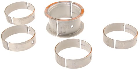 Clevite P-Series Main Bearings MS-909P-2 Bearings, P Series, 1/2 Groove, .002 in. Crankshaft Undersize, Tri Metal, Chevy, Small Block, Set of 5
