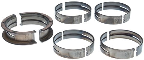 Clevite H-Series Main Bearings MS-981H Bearings, H Series, Full Groove, Standard Size, Tri Metal, Ford, 351M, 351W, 400, Set of 5