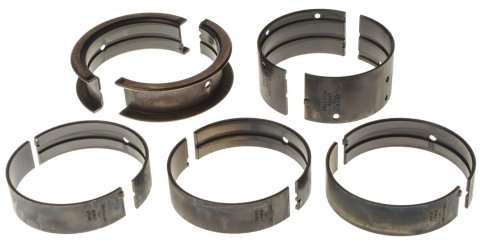 Clevite Coated H-Series Main Bearings MS-667HX Bearings, Standard Size, Tri Metal, 1/2 Upper and Lower Groove, Pontiac, 421, 428, 455, Set of 5