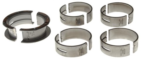 Clevite P-Series Main Bearings MS-590P-1 Bearings, P Series, 1/2 Groove, .001 in. Crankshaft Undersize, Tri Metal, Ford, Small Block, Set of 5