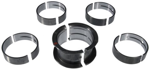 Clevite AL-Series Main Bearings MS-909A Bearings, AL-Series, 1/2 Groove, Standard Size, AL-5, Chevrolet, Small Block, Set of 5