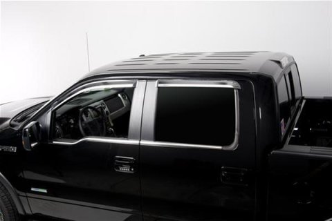 Putco Window Trim Accent Kits 97504 Accents, Side Window, Plastic, Chrome, Ford, Kit